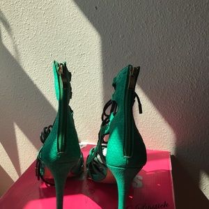 Red Kiss Sandal Heels